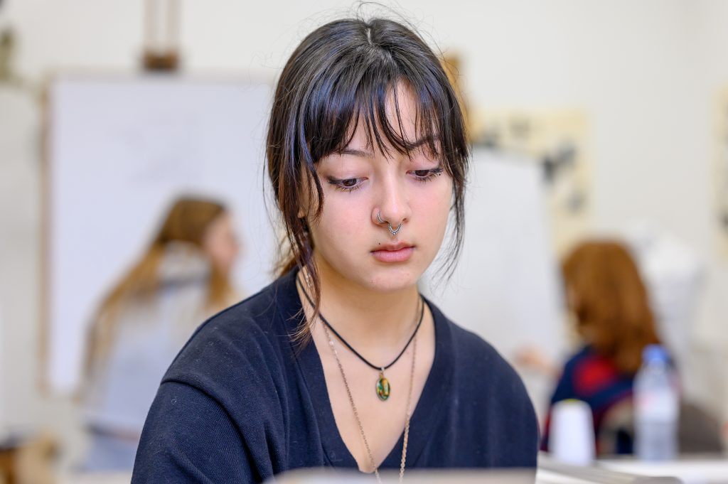 Young female student