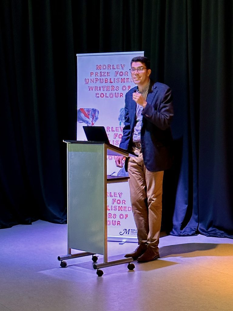 2023 fiction prize winner Joseph Diwaker
