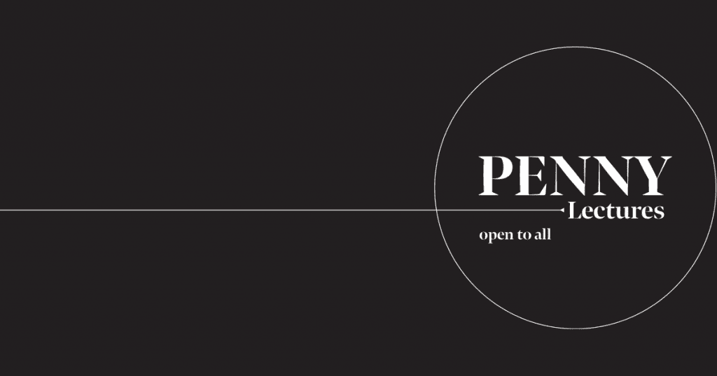 penny lecture banner black
