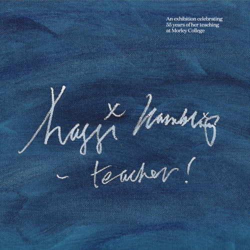 Image of the front cover the Maggi Hambling: Teacher exhibition catalogue