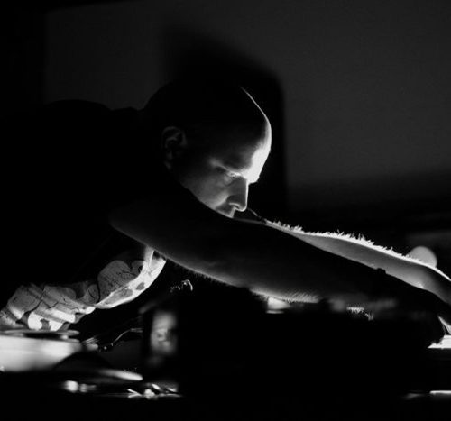 Man in music studio