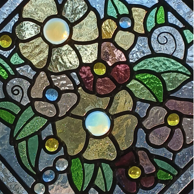 Glass work by student